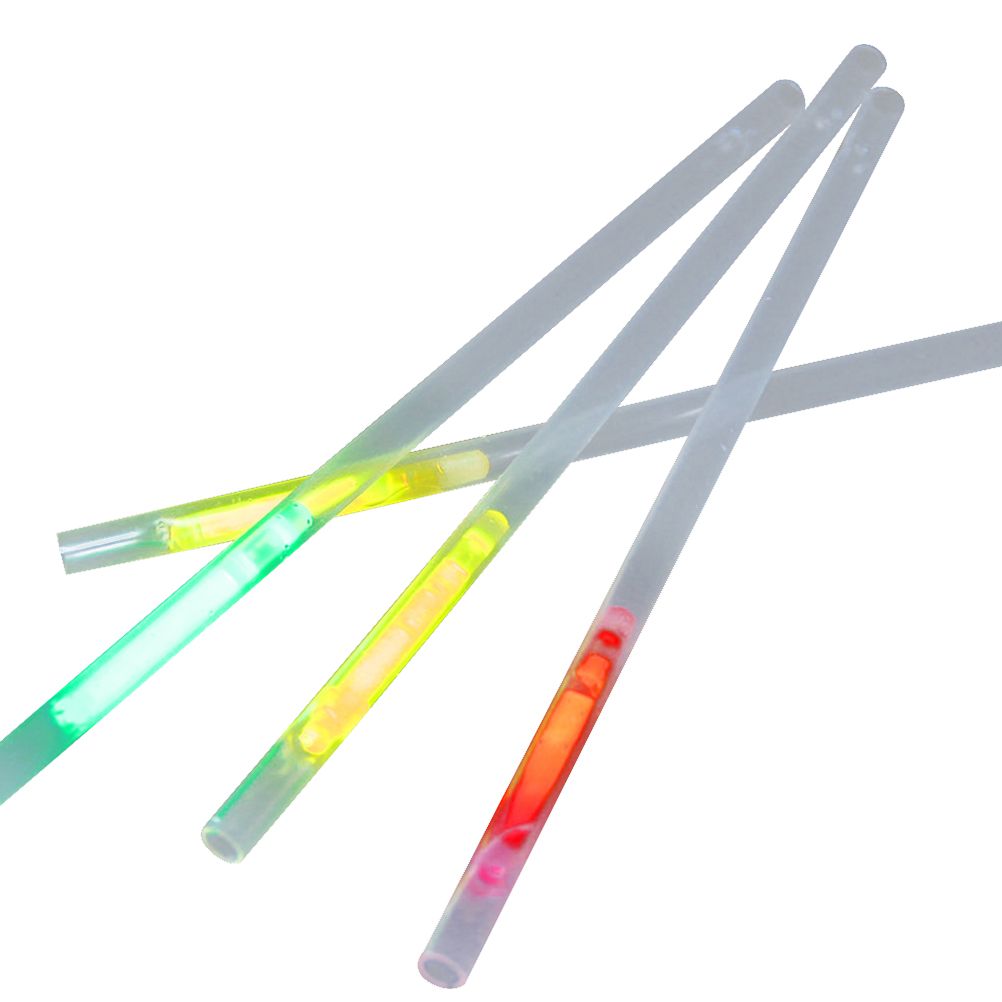 50Pcs 2 in 1 Glowing Straws Sticks Glowing in the Dark Straws for Concerts Party Favors Weddings Kids Birthdays