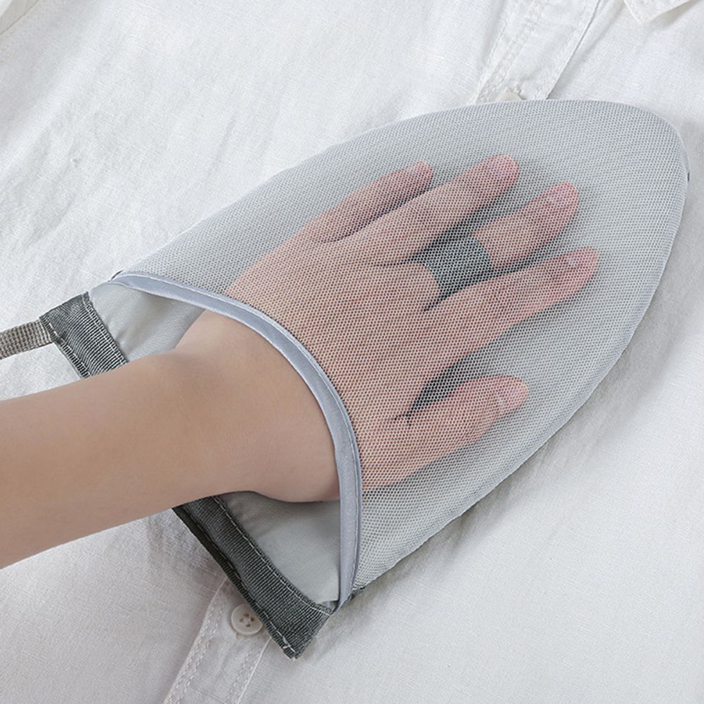 Garment Ironing Glove Protective Anti Steam Mitt with Finger Loop Heat Resistant Clothes Gloves