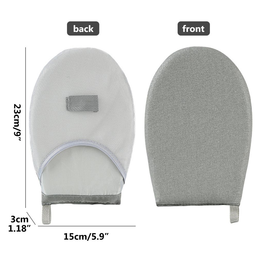 Garment Ironing Glove Protective Anti Steam Mitt with Finger Loop Heat Resistant Clothes Gloves