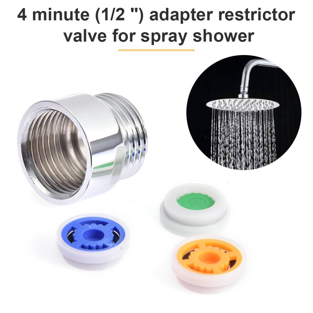 Shower Flow Limiter with 1/2 Thread Diameter Shower Water Saving for Shower Head Power Reduction Limiter for Kitchen Bathroom