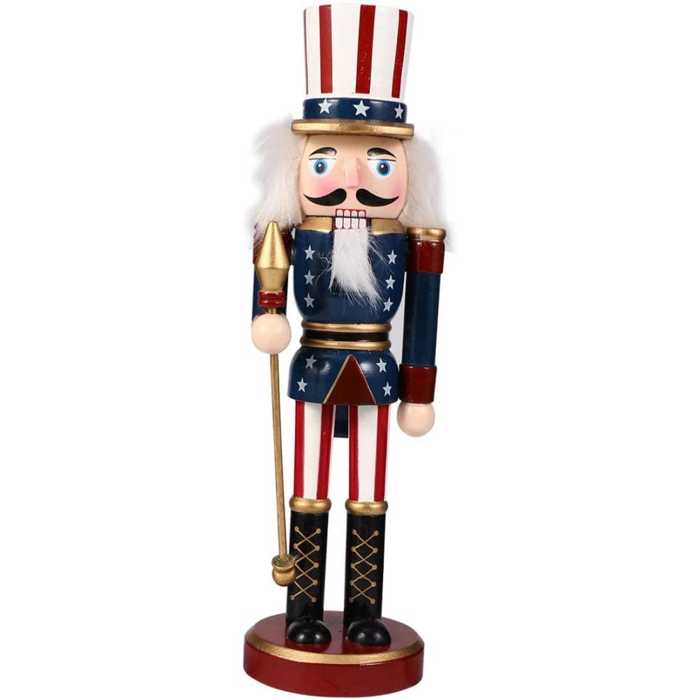 25CM Fairy Tale Figure Figurine Wooden Craft Ornaments Table Desktop Collectible Decor Christmas New Year Decorations Gifts