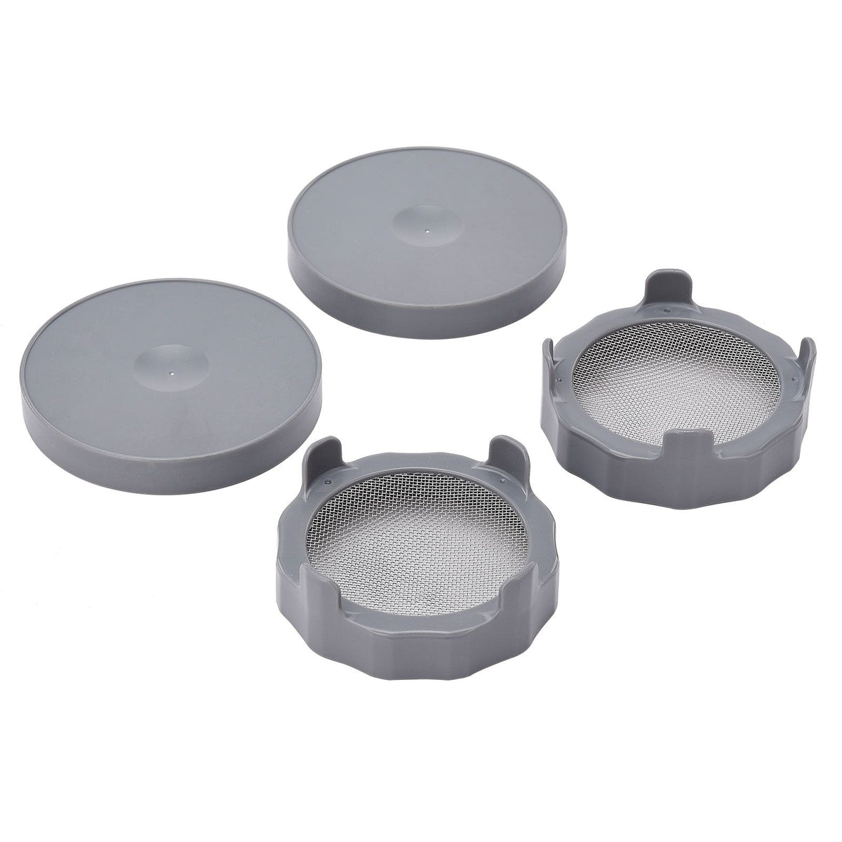 ABS Sprout Lid with Stainless Steel Screen for Wide Mouth Mason Jars
