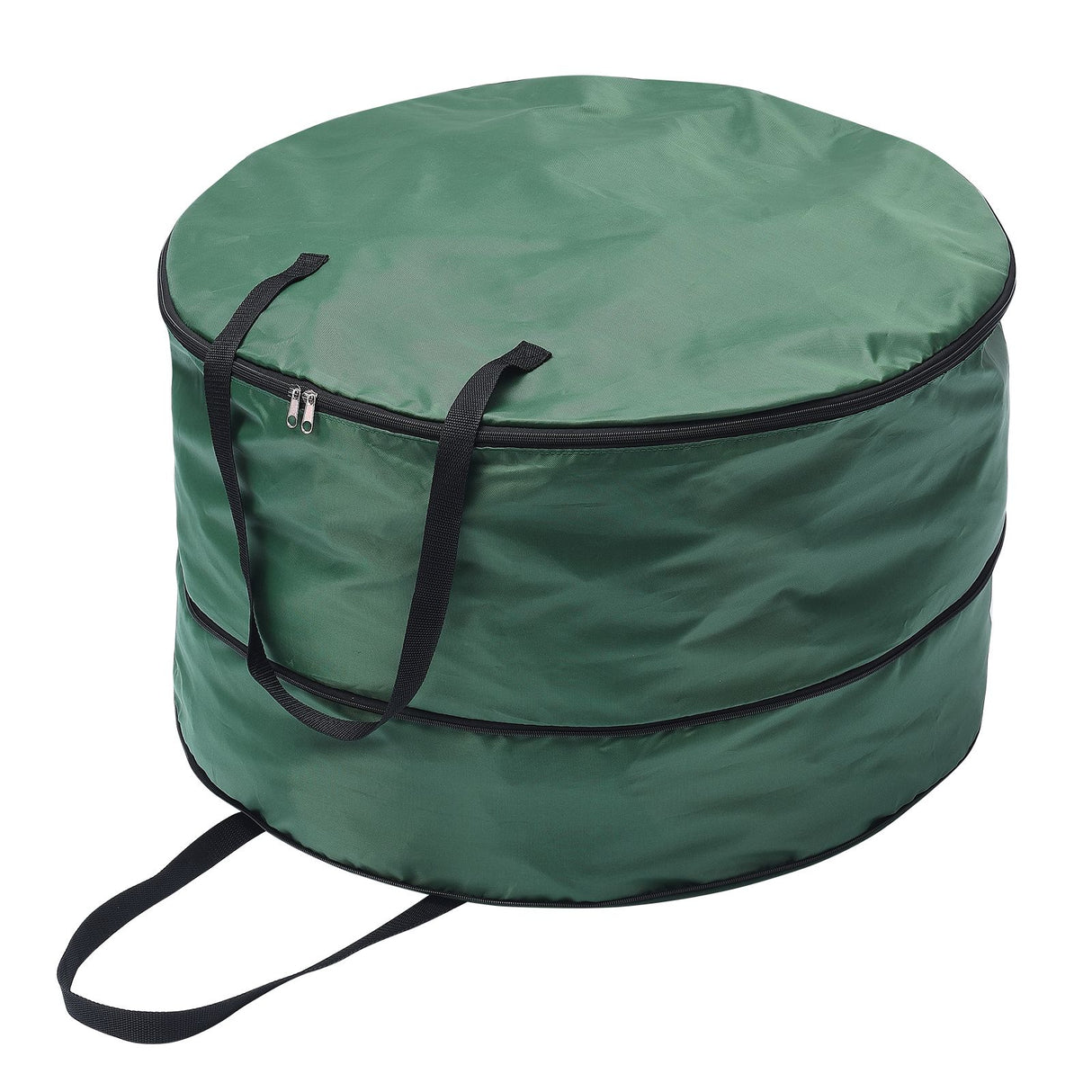 Storage Bag Durable Nylon Waterproof Tearproof Lightweight Portable Dual Zippers Christmas Wreath Storage Bag