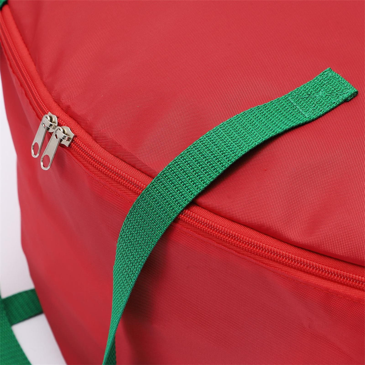 Storage Bag Durable Nylon Waterproof Tearproof Lightweight Portable Dual Zippers Christmas Wreath Storage Bag