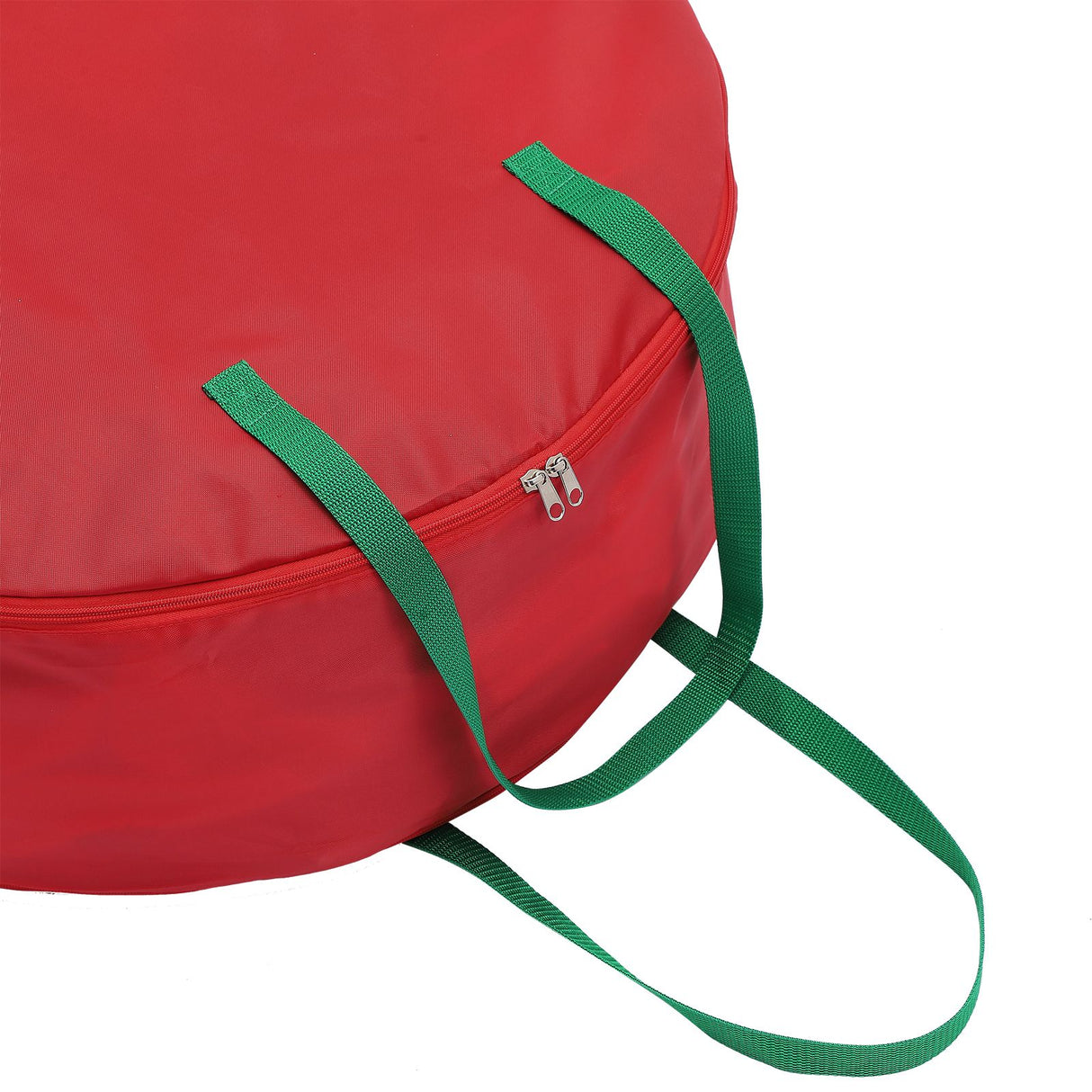 Storage Bag Durable Nylon Waterproof Tearproof Lightweight Portable Dual Zippers Christmas Wreath Storage Bag