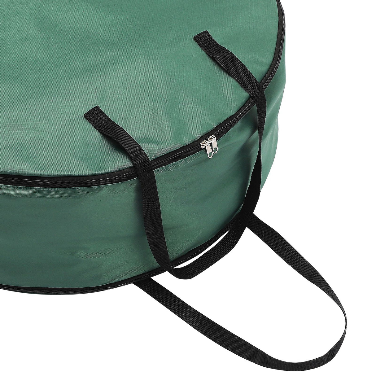 Storage Bag Durable Nylon Waterproof Tearproof Lightweight Portable Dual Zippers Christmas Wreath Storage Bag