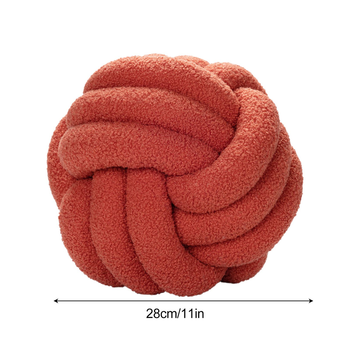 Knot Pillow Hand Knit Knotted Balls Pillow Shaped Decorative Throw Pillows for Living Room Bed Decoration