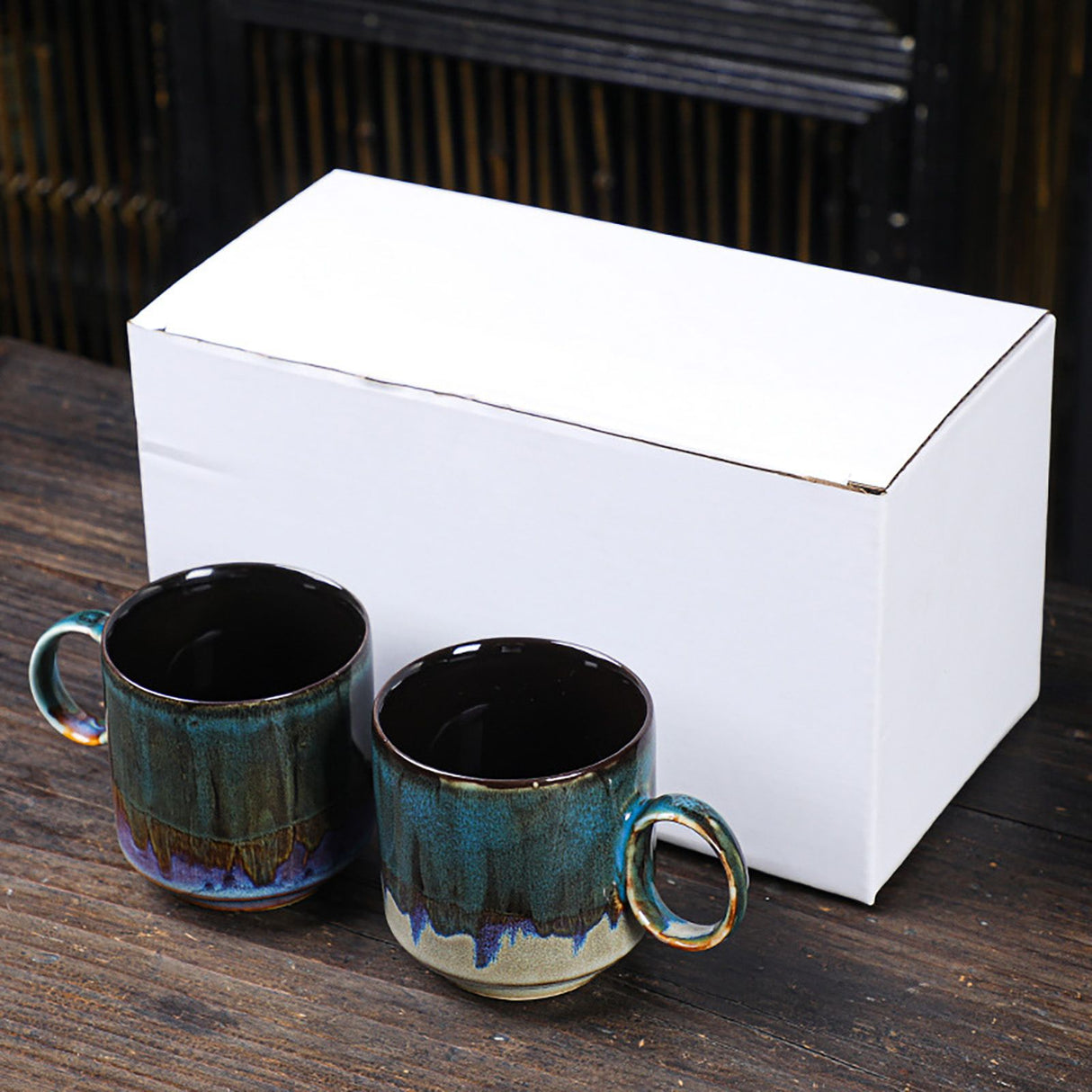 Ceramic Kiln Glaze Coffee Mug Large Capacity Large Handle Coffee Cup for Home Office