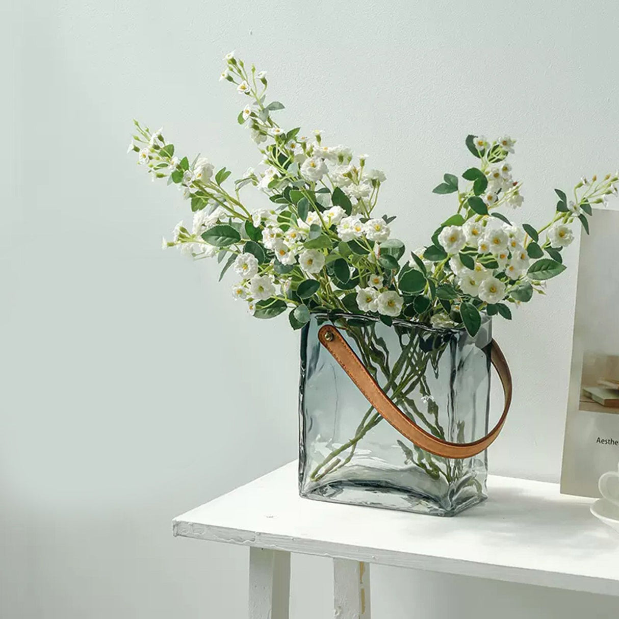 Handbag Vase Original Color Glass Vase Fish Tank Glass Vase Handmade Vase