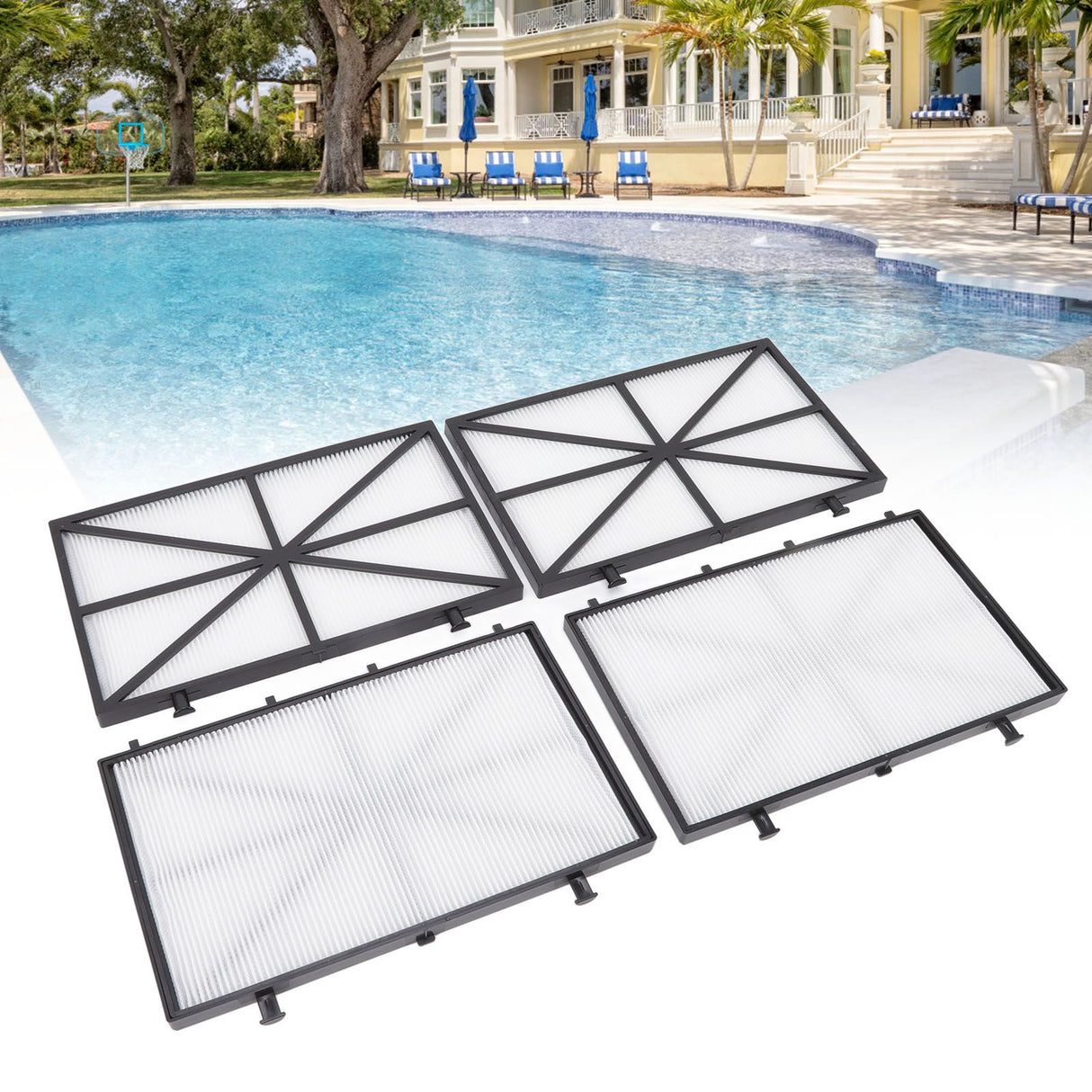 4Pcs Ultra Fine Cartridge Filter Panels Replacement Robotic Pool Cleaner Filter Cartridges for M400 M500 CC Plus Part Number 9991432 R4