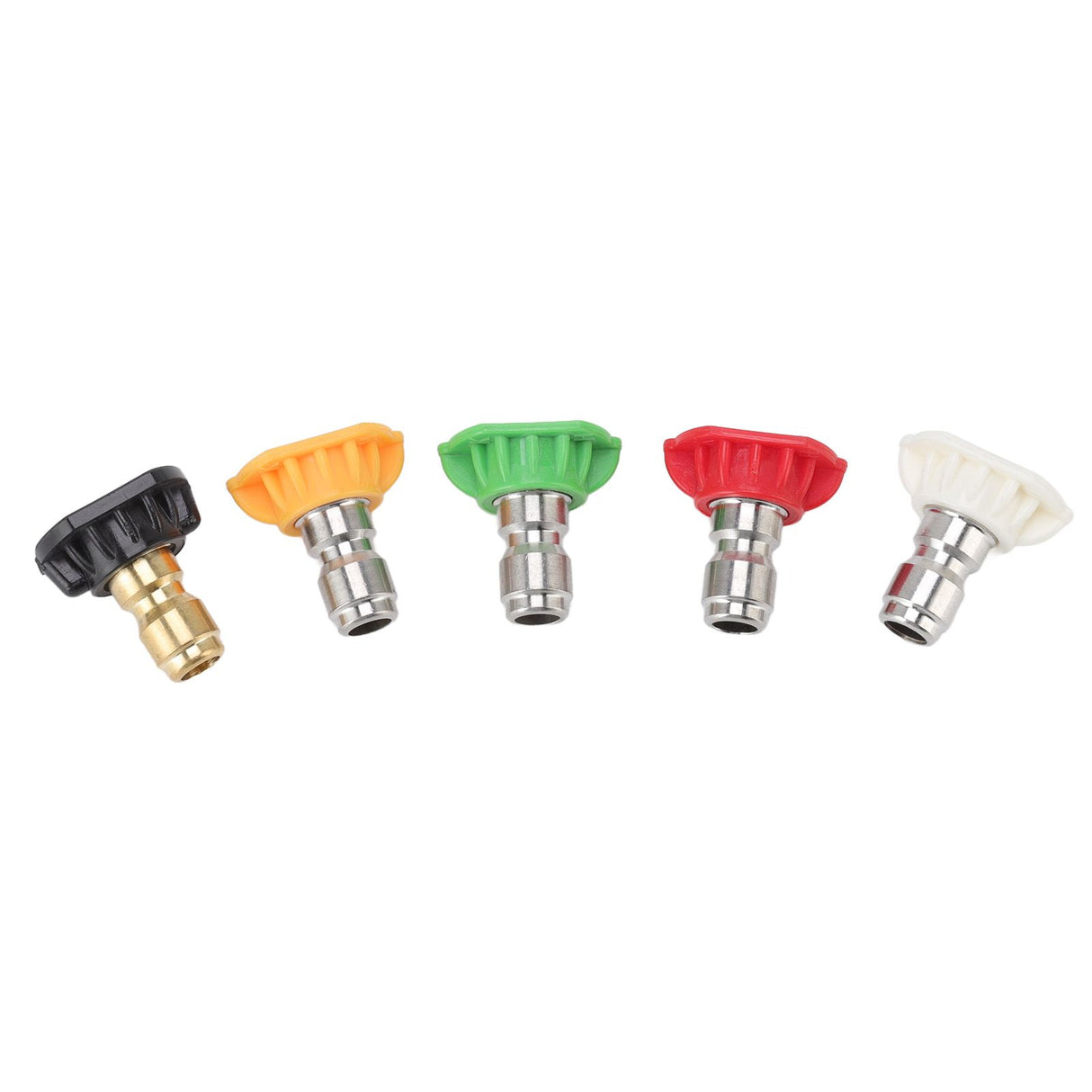 5PCS Pressure Washer Nozzle Big Fan Shape Power Washer Nozzle Tips Rinse Jet Stream Nozzle Kit 045 1.311mm / 0.05in