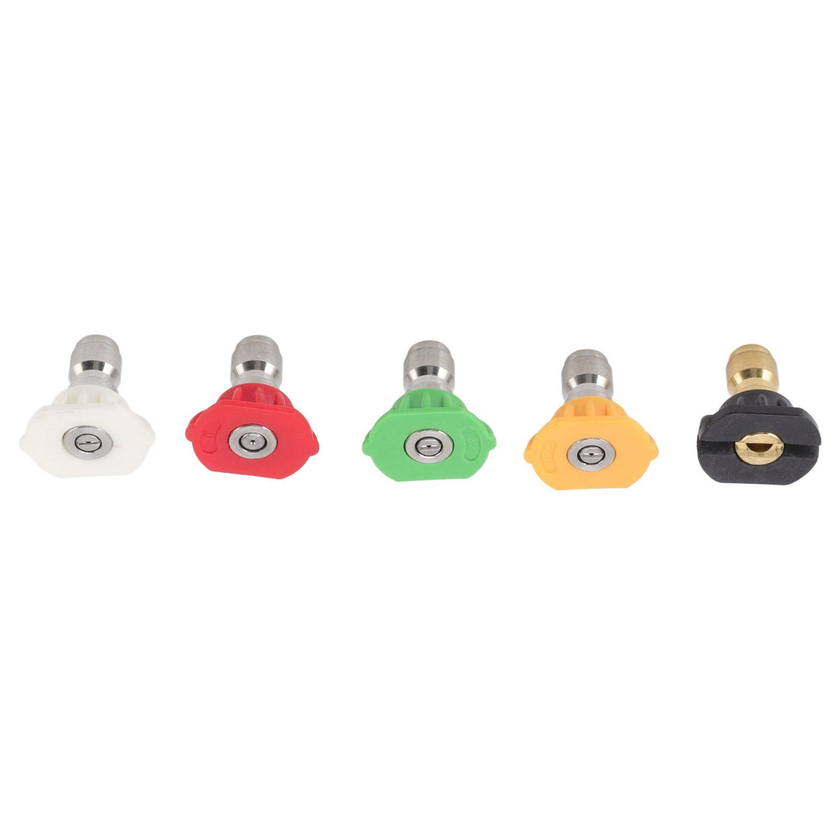 5PCS Pressure Washer Nozzle Big Fan Shape Power Washer Nozzle Tips Rinse Jet Stream Nozzle Kit 055 1.449mm / 0.06in