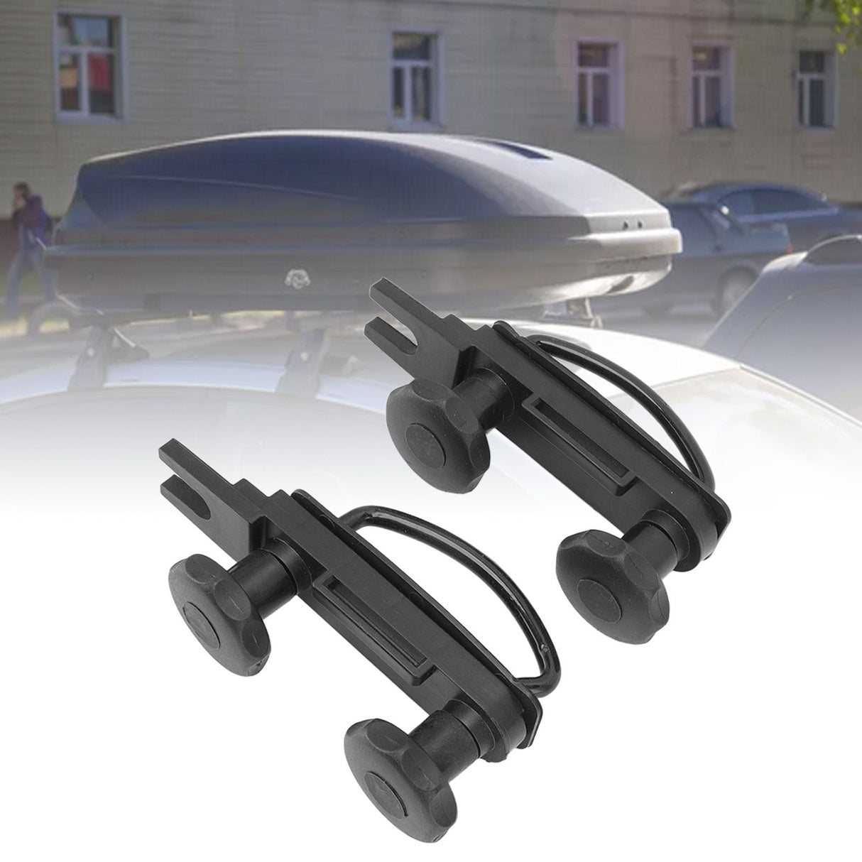 Universal Roof Mounting Fitting Kit U Screws Locknut Rubber Gasket Small Light Roof Luggage Accessories for Most Models