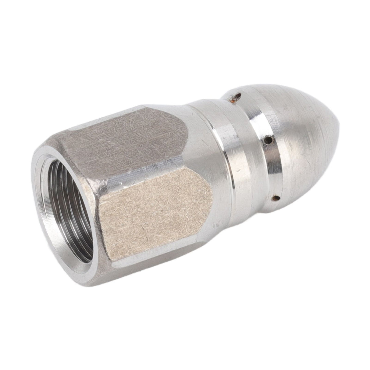 High Pressure Washer Spray Nozzle Stainless Steel Sewer Jetting Nozzle for Industrial Pipe Cleaning G1/4 Internal Thread