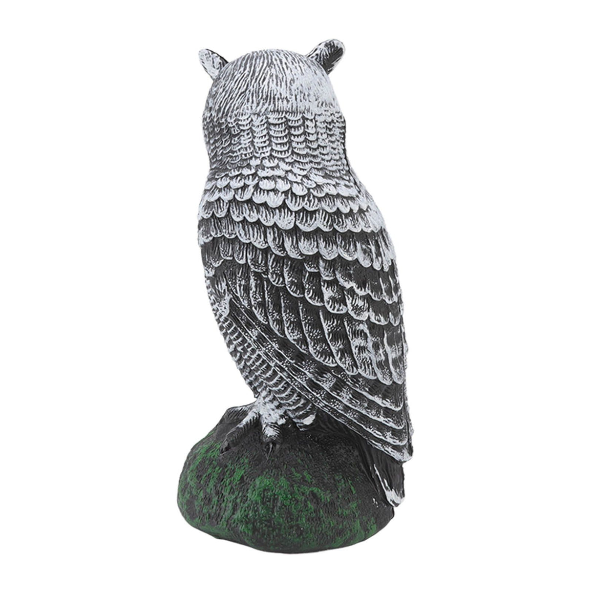 Owl Bird Deterrent Garden Plastic Red Eyes Owls to Keep Birds Away Fine Details Wear Resistant Owls to Keep Birds Away Elbow Cat Plain White