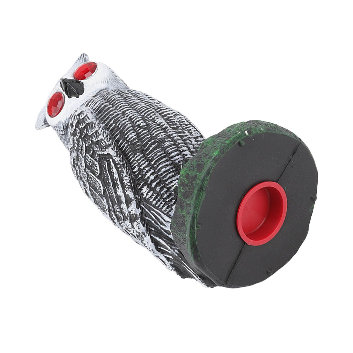 Owl Bird Deterrent Garden Plastic Red Eyes Owls to Keep Birds Away Fine Details Wear Resistant Owls to Keep Birds Away Elbow Cat Plain White