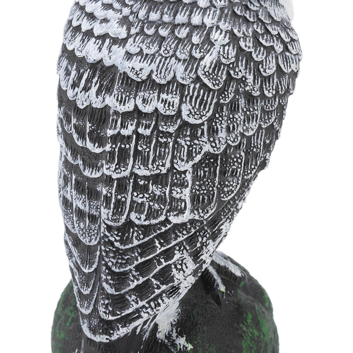 Owl Bird Deterrent Garden Plastic Red Eyes Owls to Keep Birds Away Fine Details Wear Resistant Owls to Keep Birds Away Elbow Cat Plain White