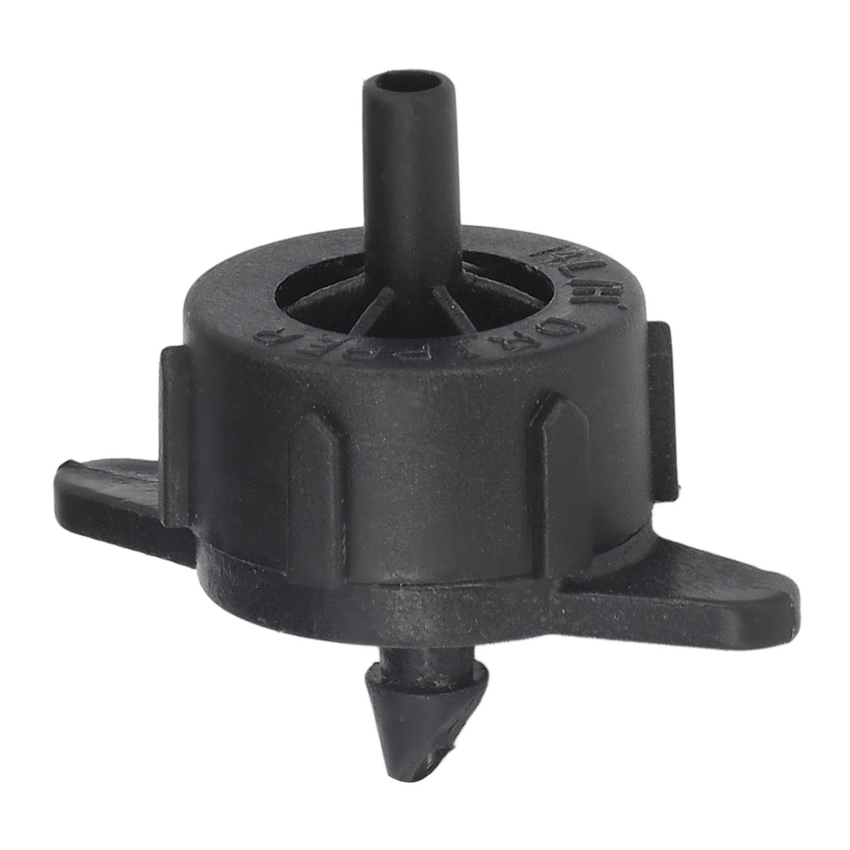 100pcs Drip Emitter 4mm Pressure Compensation Uniform Flowing PP Irrigation Watering Dripper Emitter for Large Terrain 4L Black