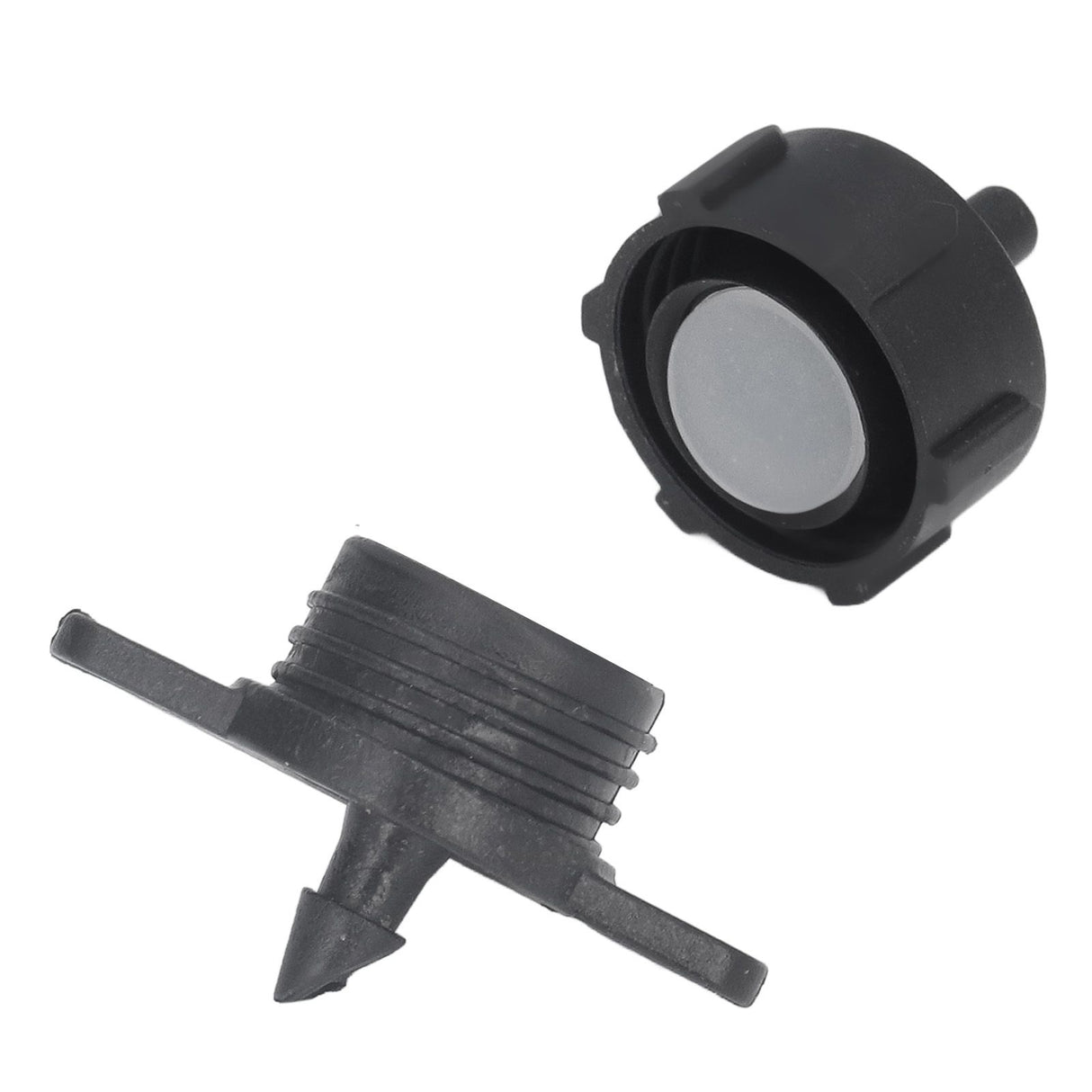100pcs Drip Emitter 4mm Pressure Compensation Uniform Flowing PP Irrigation Watering Dripper Emitter for Large Terrain 4L Black