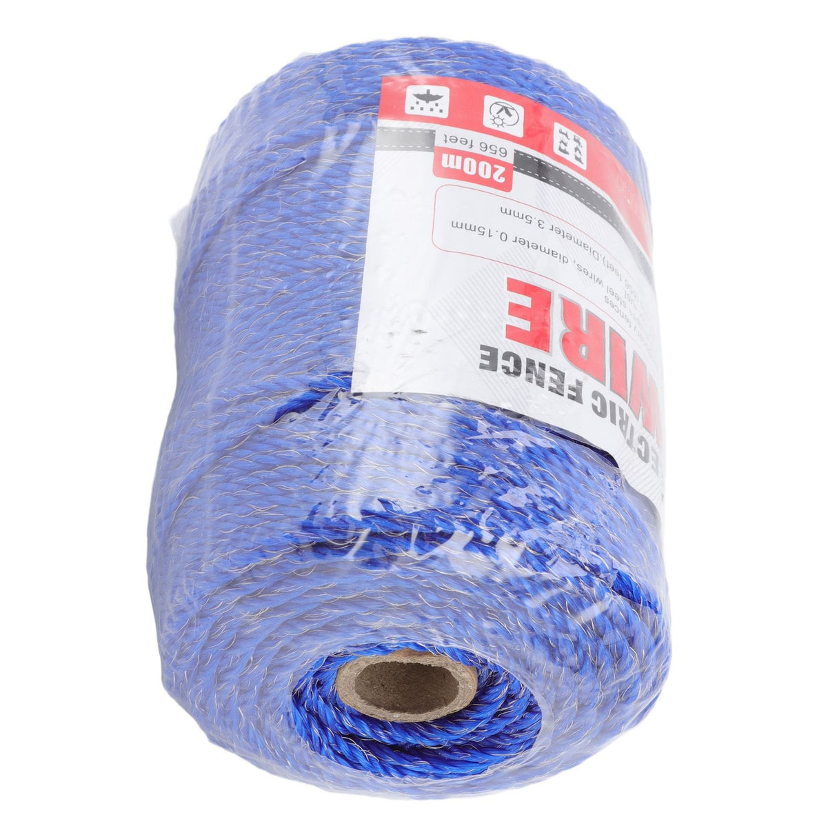 Electric Fence Polywire 6 Strand Stainless Steel 200M Poly Wire for Farm Protection MLD-040F