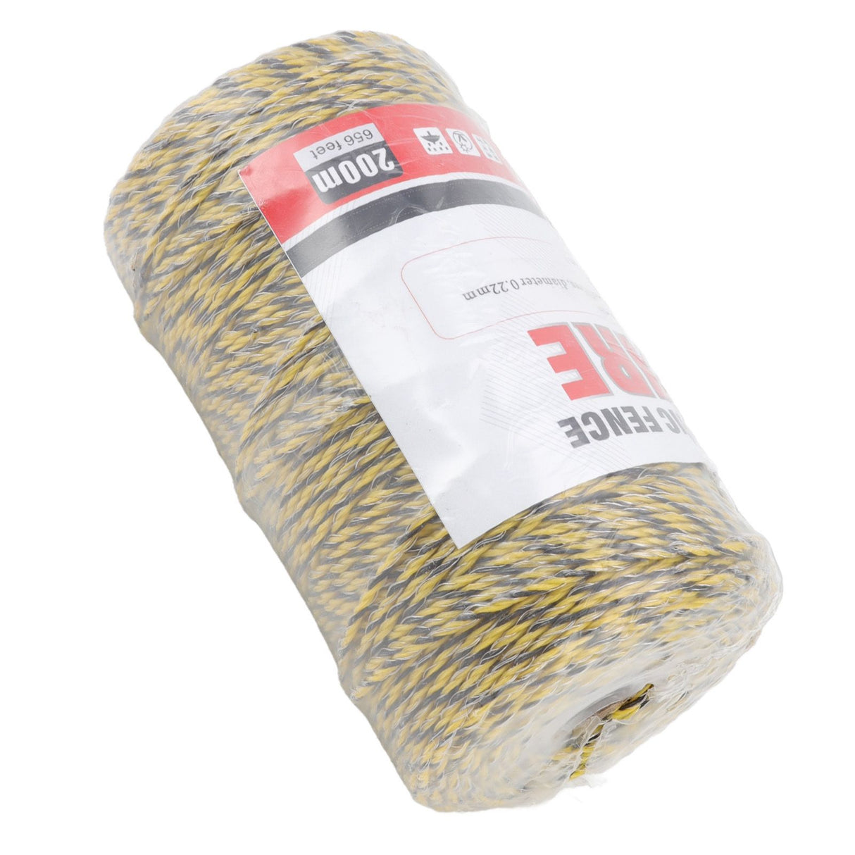 Electric Fence Polywire 6 Strand Stainless Steel 200M Poly Wire for Farm Protection MLD‑040C