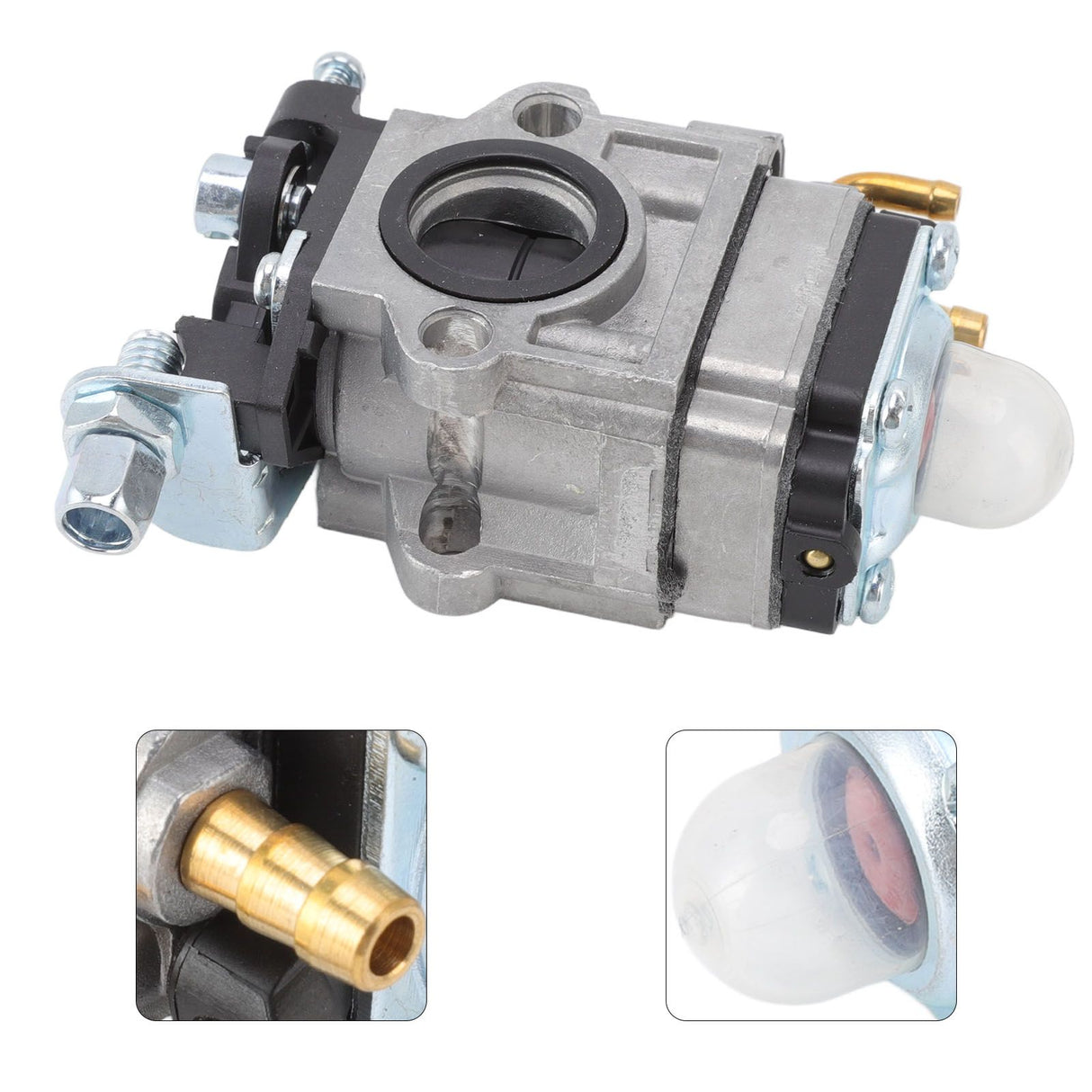 Carburetor Aluminum Alloy ABS Lawn Mover Parts Replacement Accessory for MP15 15mm 1E40 5 Engine 43cc 52cc Brush Cutter