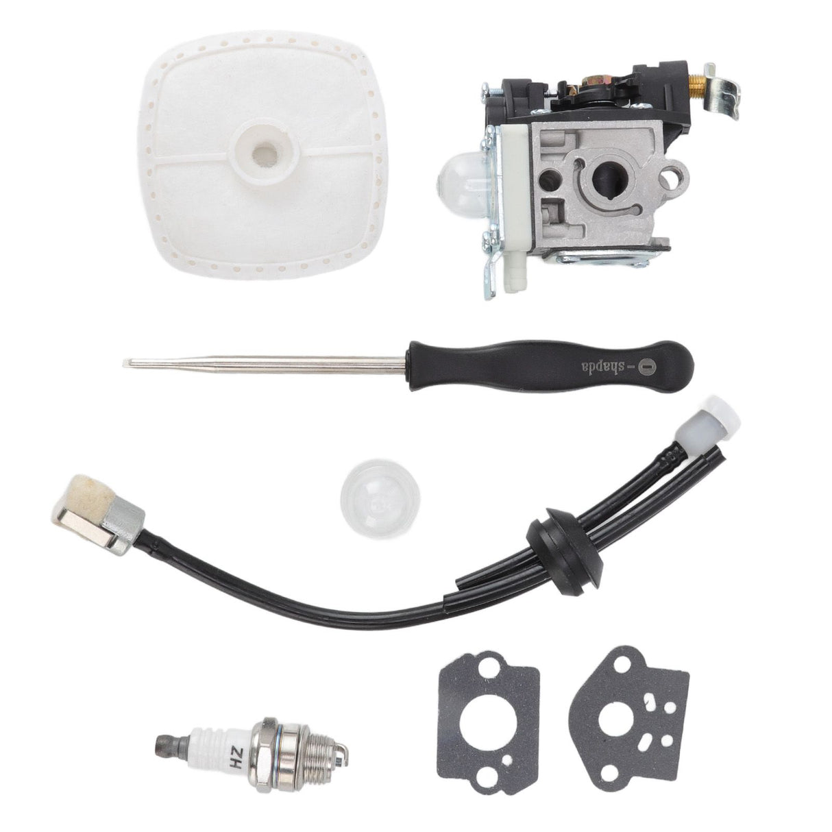 Leaf Blower Carburetor Kit Gasket Primer Bulb Cover Fuel Line Assembly Filter A021003660 for PB 250