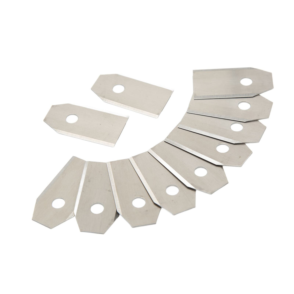 30PCS Stainless Steel Lawn Mower Blade Silver Weather Resistant Lawn Mower Replacement Blade for Husqvarna