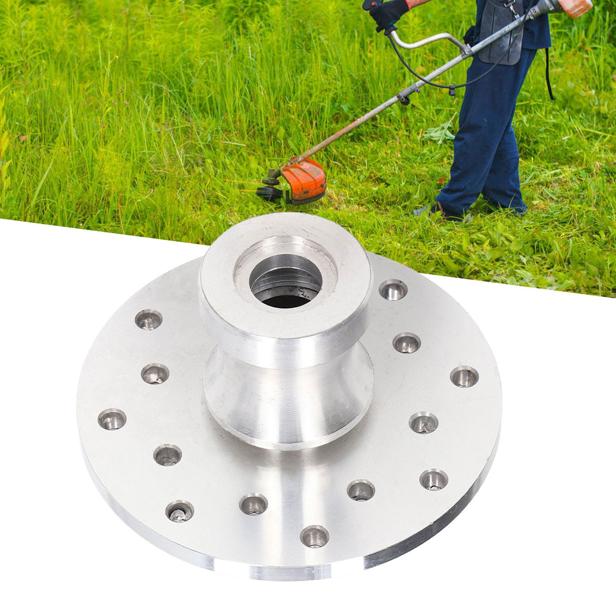 Trimmer Head Aluminum Multiple Holes with Twisted Ropes Strimmer Accessories for Titan Pro Brush Cutters
