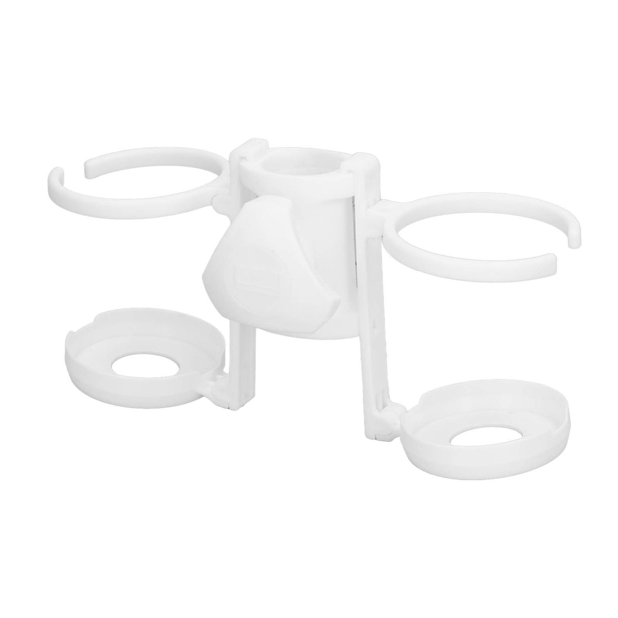 Beach Umbrella Cup Holder Lightweight Durable Sunumbrella Hanging Drink Holder for Beach Traveling White