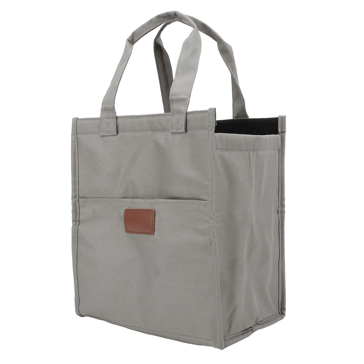 Aluminum Foil Simple Thermal Insulation Lunch Box Bag Oxford Cloth Large Capacity Thickened Bento Bag Grey