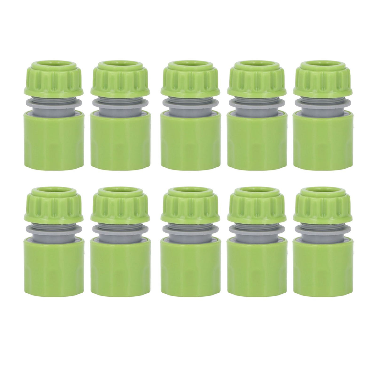 10pcs G1/2 Thread Gardening Water Hose Quick Connector Nipple Kit Water Pipe Irrigations Thread Joint System for Watering