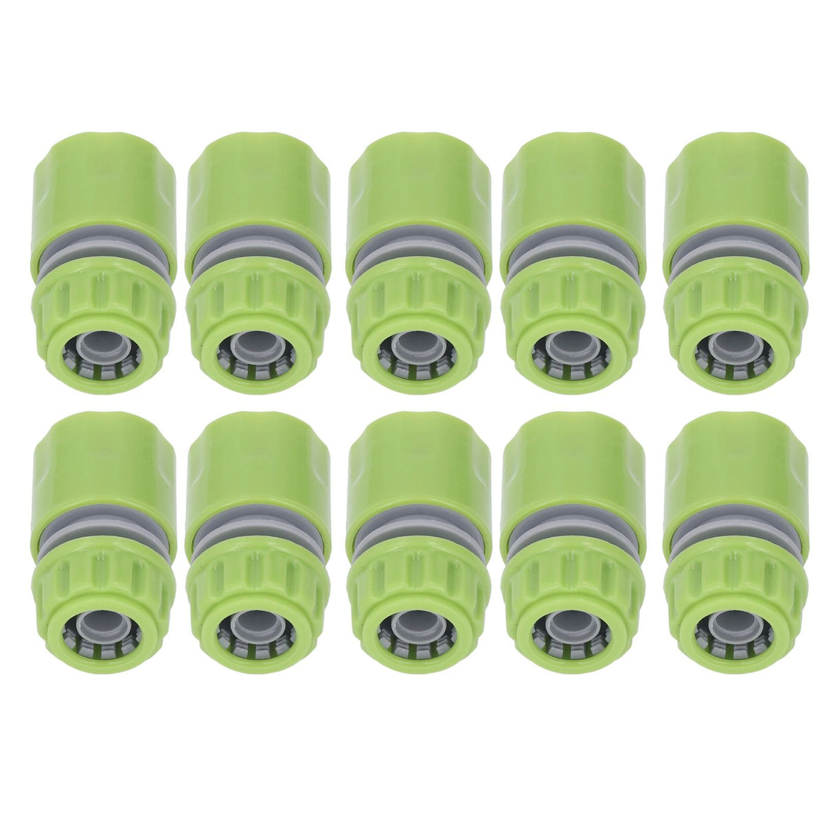 10pcs G1/2 Thread Gardening Water Hose Quick Connector Nipple Kit Water Pipe Irrigations Thread Joint System for Watering