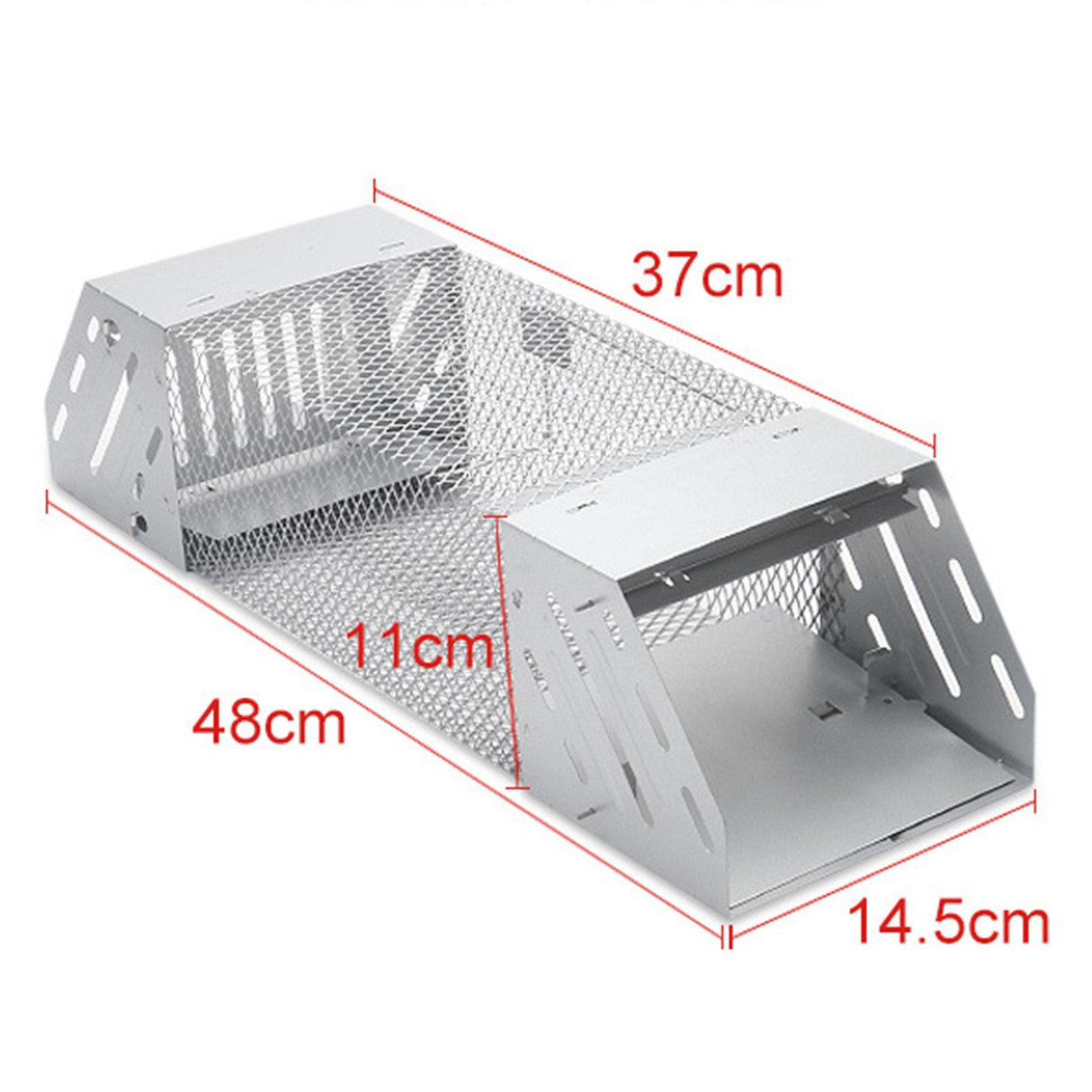 Mice Catch Cage Stainless Steel Full Automatic Dual Door Design Sensitive Mousetrap Cage for Indoor