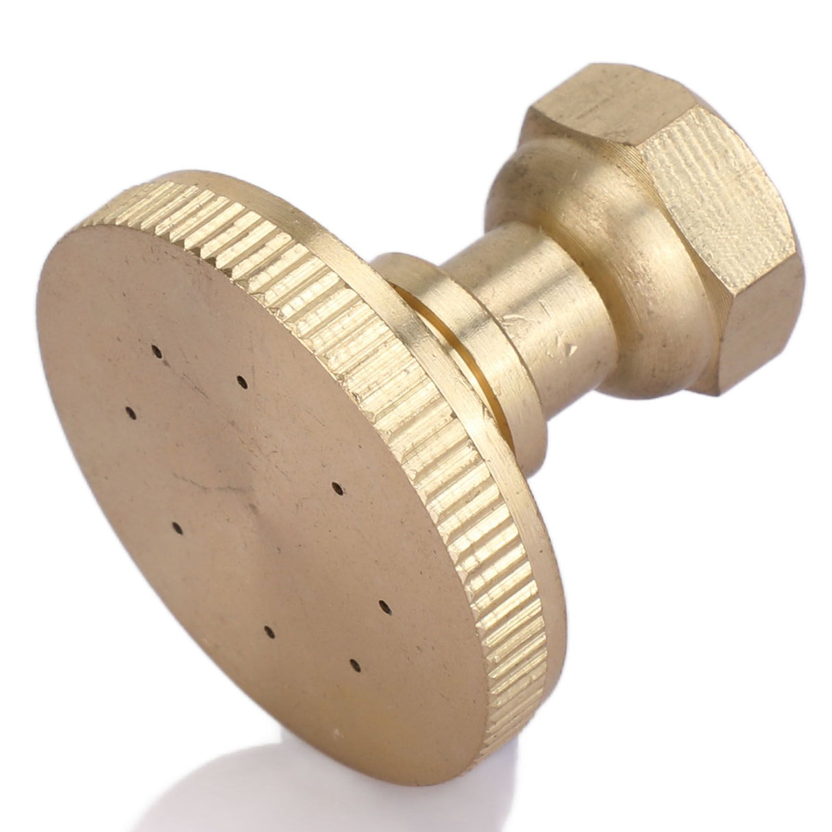 Garden Atomizing Nozzle Copper G3/8 Internal Thread Straight Head 8 Holes Water Pipe Spray Head for Agricultural