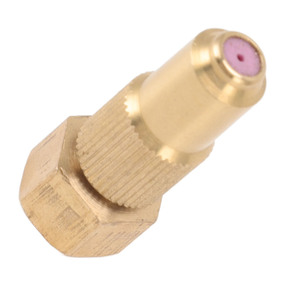 G3/8 Internal Thread High Pressure Sprayer Nozzle Ceramic Brass Watering Tool for Courtyard Agriculture 1.2mm/0.05in Hole
