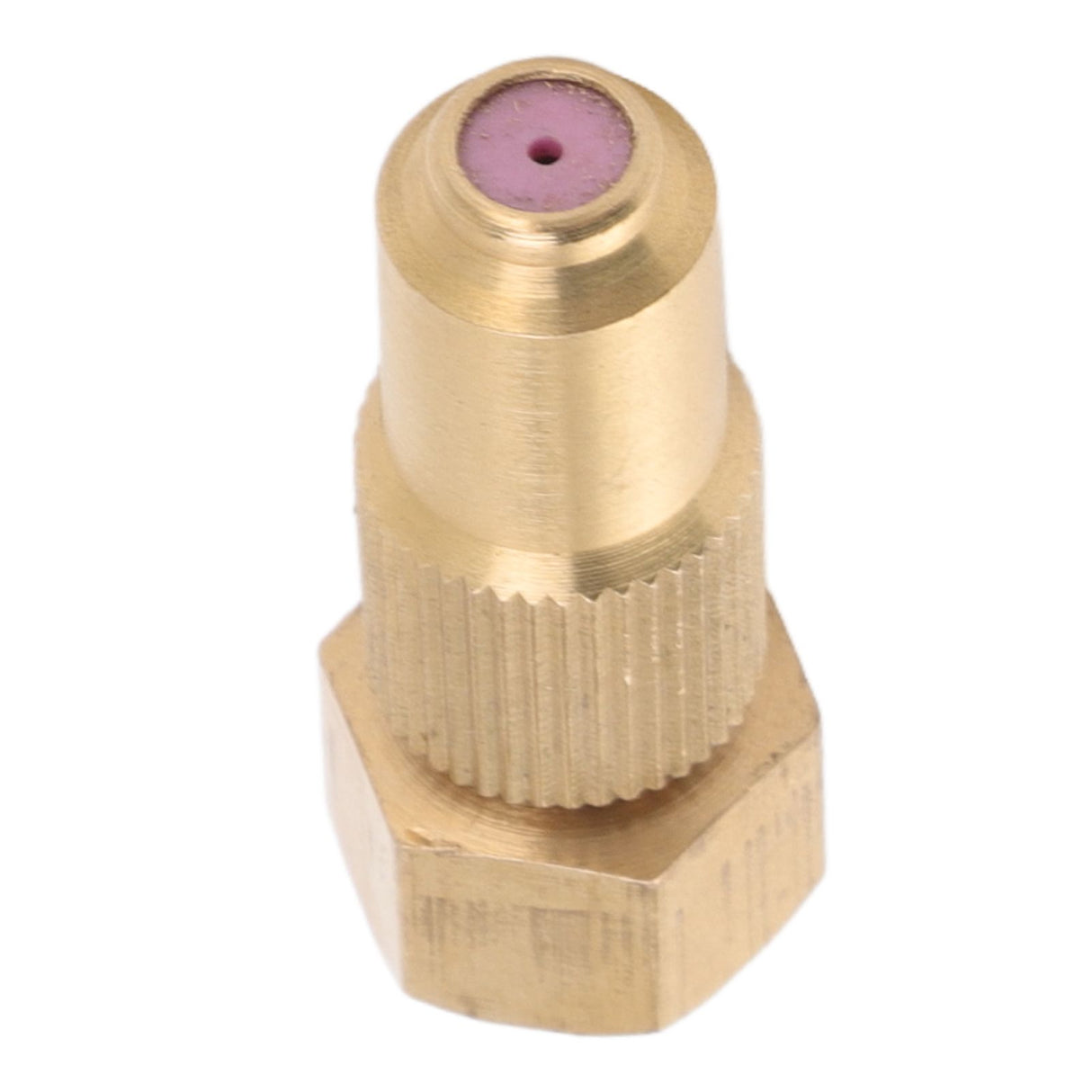 G3/8 Internal Thread High Pressure Sprayer Nozzle Ceramic Brass Watering Tool for Courtyard Agriculture 1.2mm/0.05in Hole