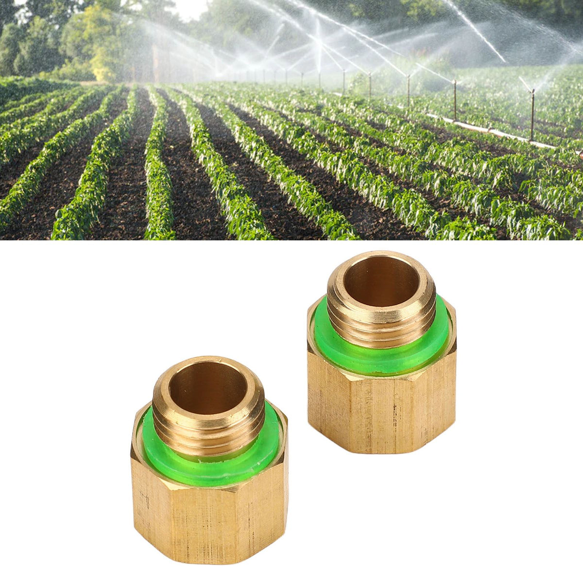 2PCS High Pressure Sprayer Reducer Adapter G3/8 Internal Thread to G1/4 External Thread Pesticide Sprayer Adapter