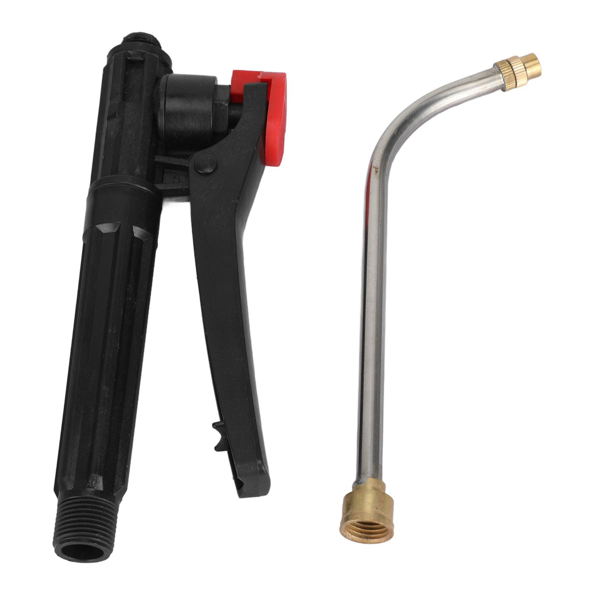 Garden Watering Wand G3/8 External Thread Agricultural Spray Rod with Curved Nozzle Fine Atomization Adjustable Copper Nozzle