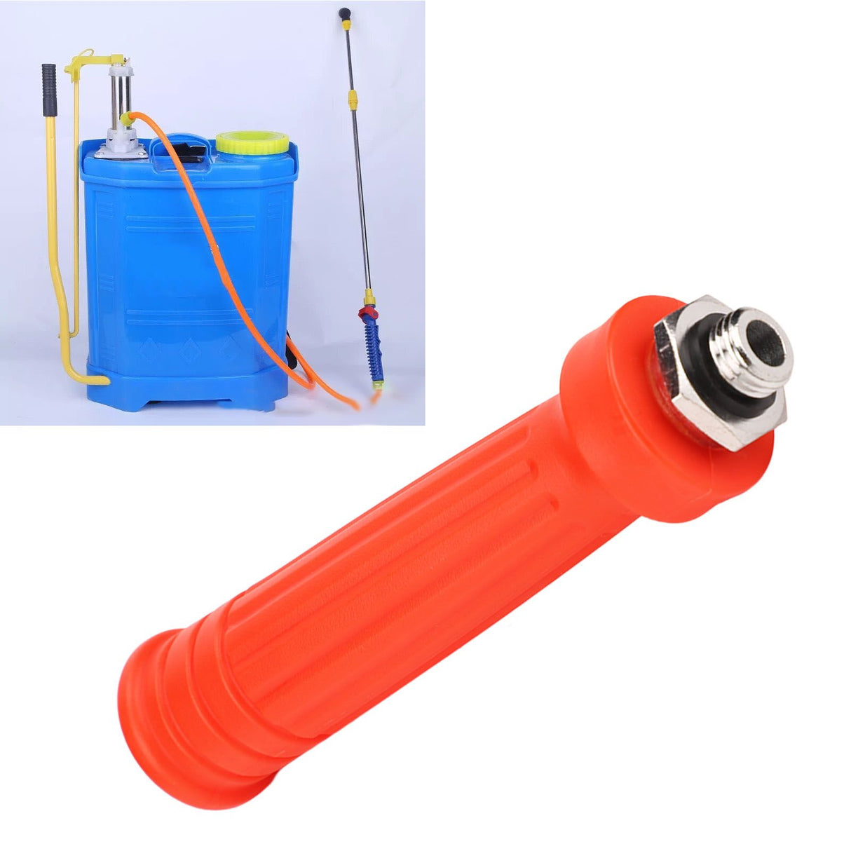 G1/2 High Pressure Sprayer Handle Garden Sprayer Handle Replacement Agricultural Sprayers Accessory Stainless Steel Screw Thread with Inside Filter