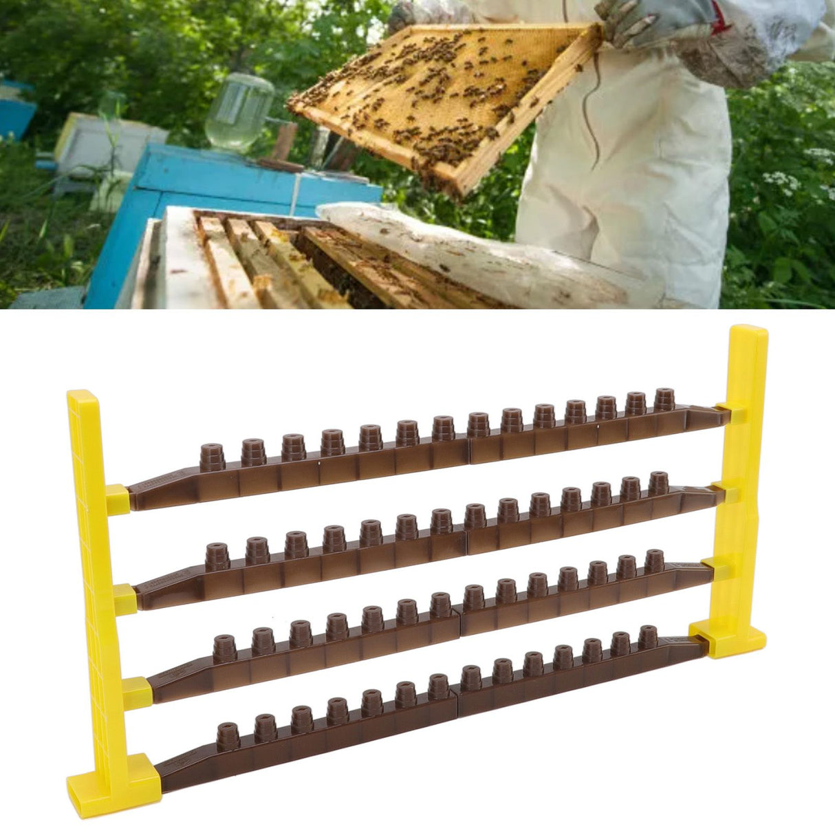 Queen Bee Rearing Base Cell Bar Frames Multifunctional Beekeeping Base Cell Cups Beekeeping Equipment
