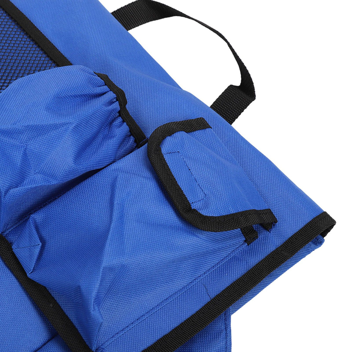 Folding Stadium Chair Adjustable Angle 600D Oxford Cloth Portable Bleacher Cushions with Pocket for Sandbeach Picnic BBQ Blue