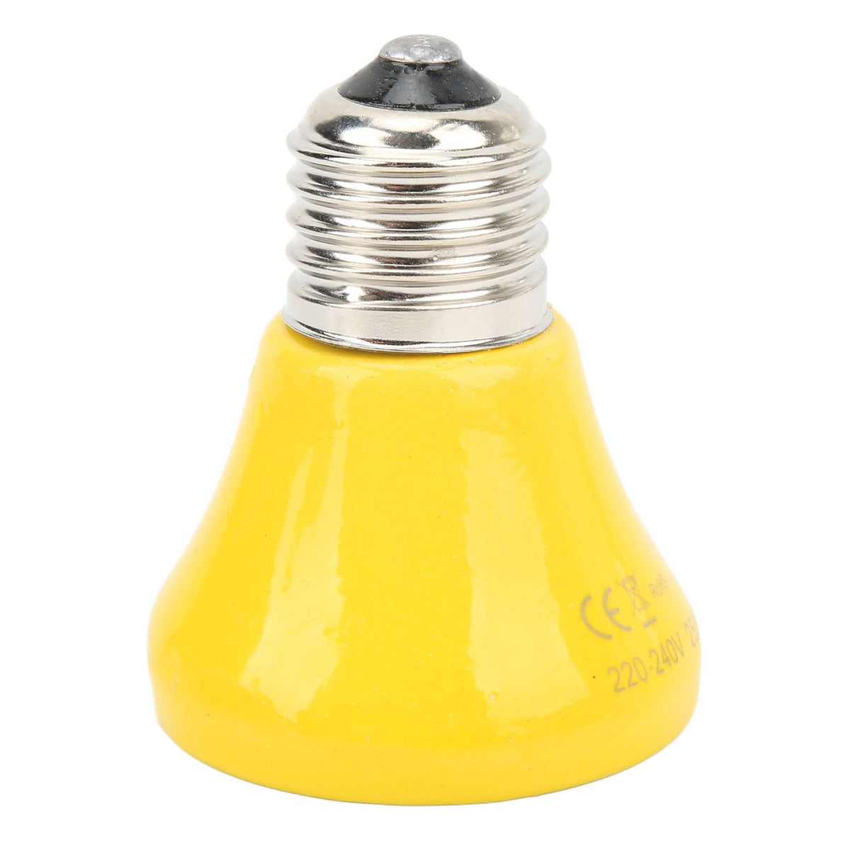 Ceramic Reptile Heat Lamp Bulb Mini Infrared Heat Ceramic Amphibian Heating Lamp for Lizards Reptiles 220V‑240V 25W Yellow