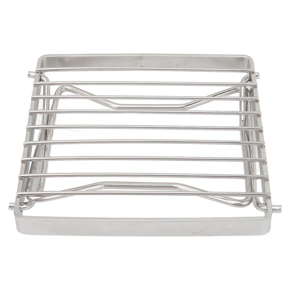 Folding Campfire Grill Stainless Steel Grid Shaped Camping Grill Grate Picnic QQB Grate for Outdoor
