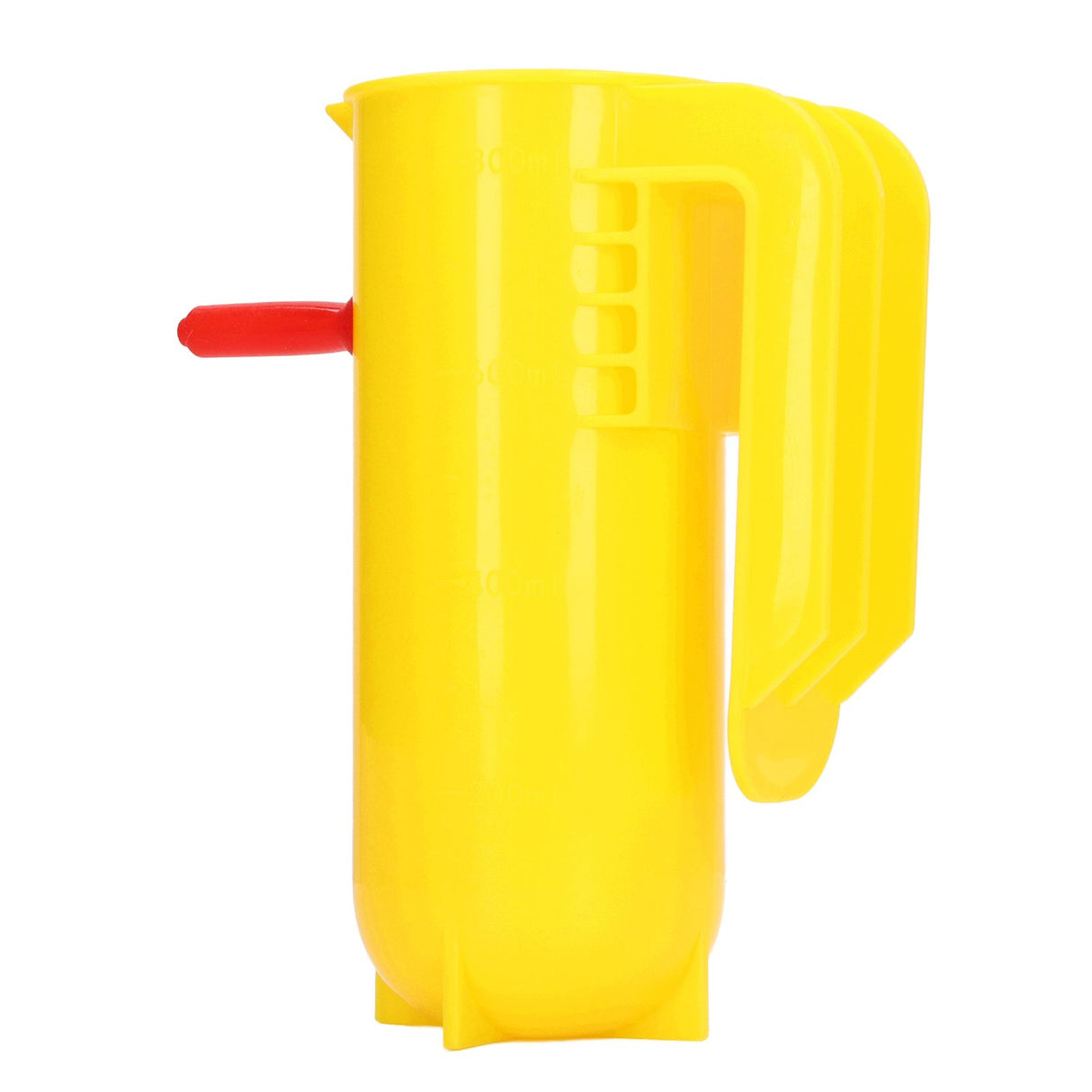 Lamb Milk Feeder Bottle 800ML Scale Accurate Quantitative Small Animal Calf Goat Pacifier Feeder Milk Bottle with Hand Grip Yellow