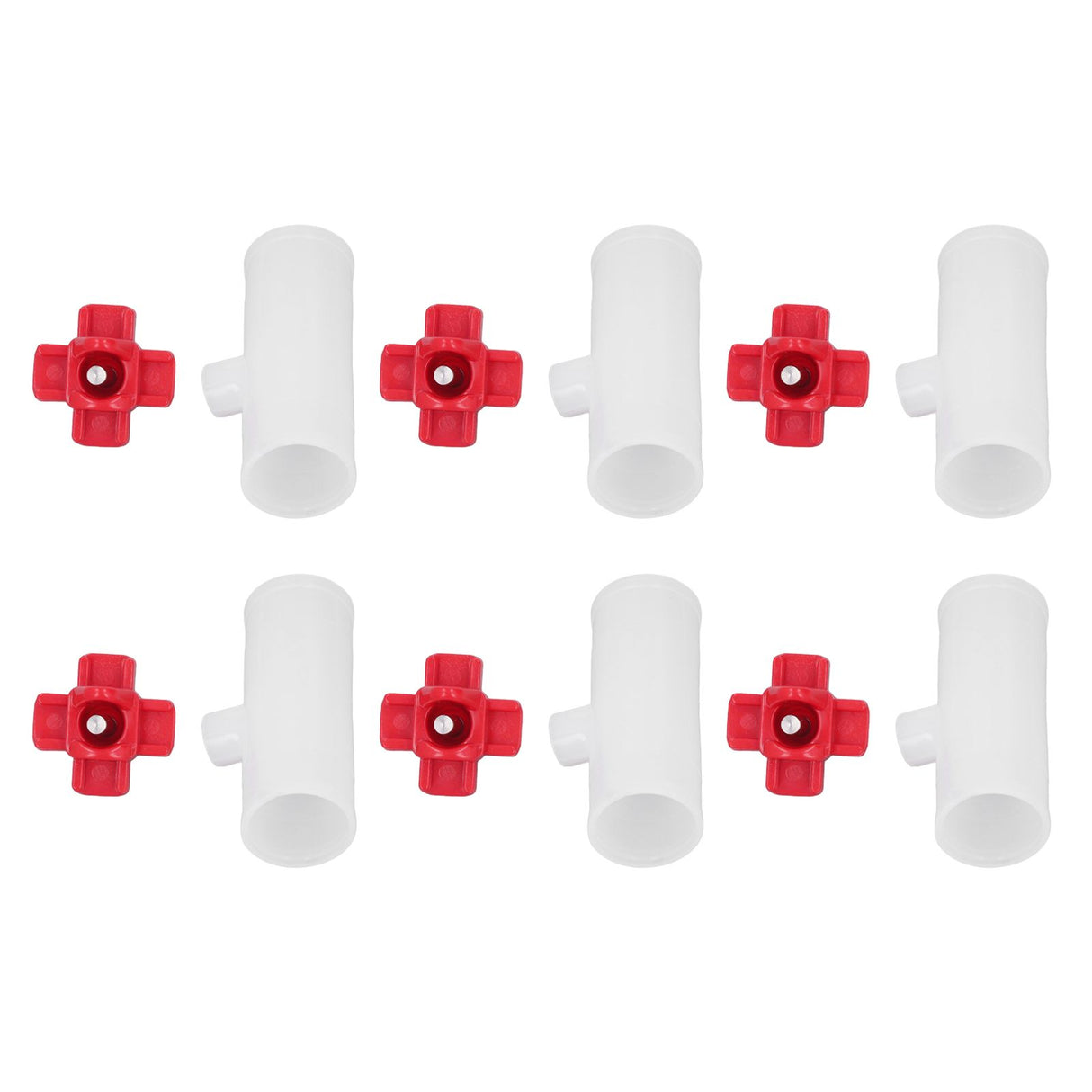 20 Sets Chicken Nipple Waterer Automatic Water Feeding Professional Chicken Watering Cups with T Joints for Quail Pigeons G3/4