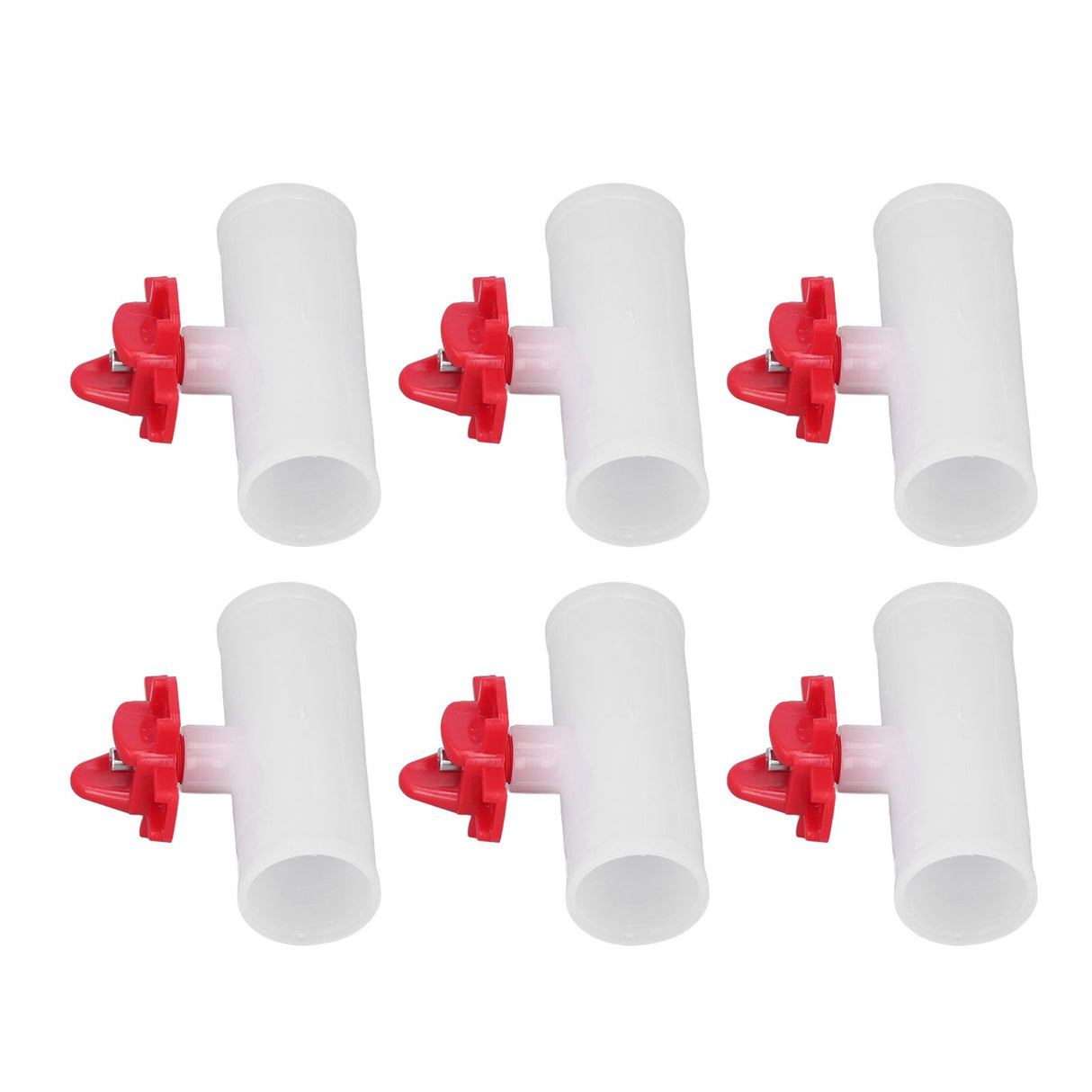 20 Sets Chicken Nipple Waterer Automatic Water Feeding Professional Chicken Watering Cups with T Joints for Quail Pigeons G3/4