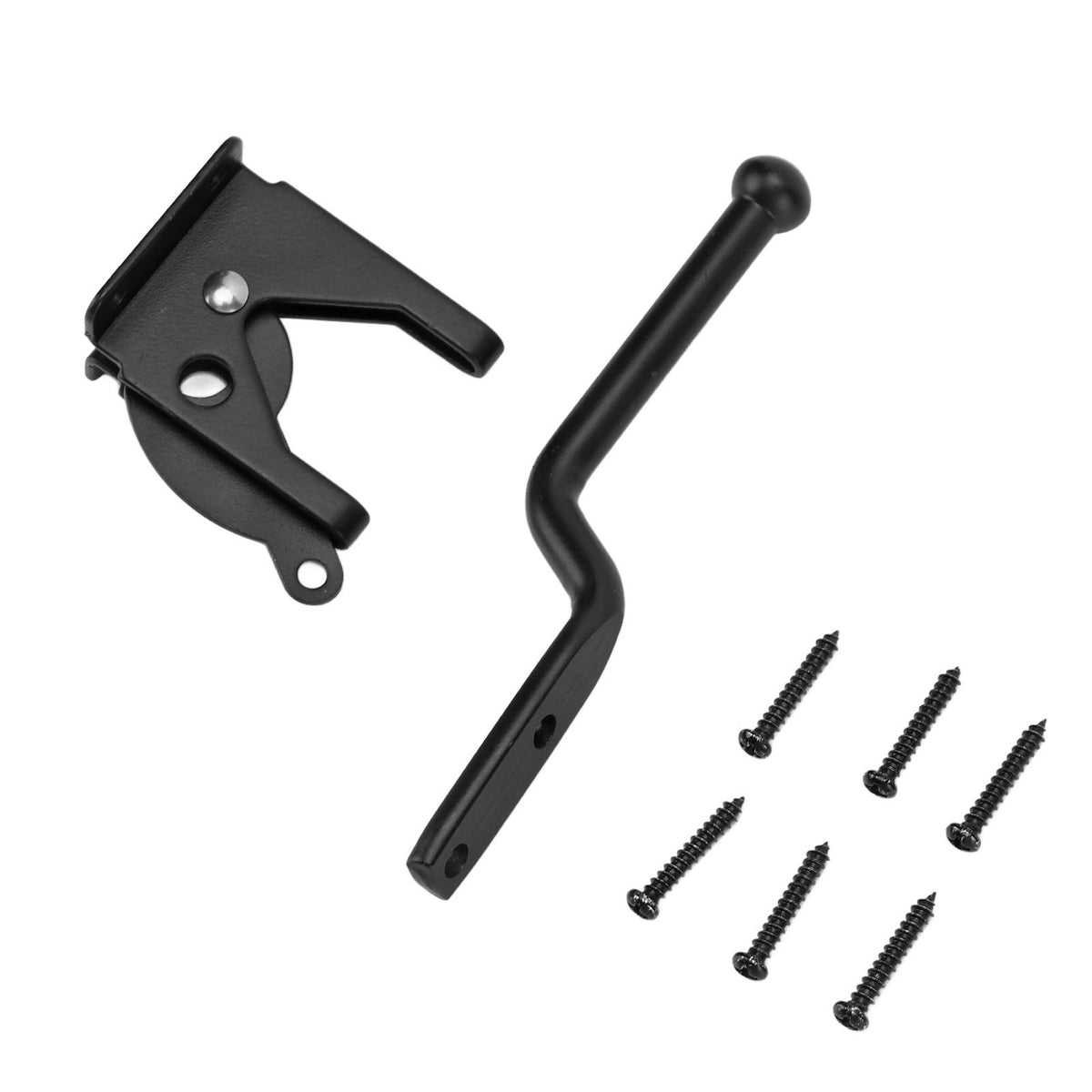 Black Door Locks Hasp Latch Carbon Steel Security Padlock Clasp for Sheds Closets Lockers