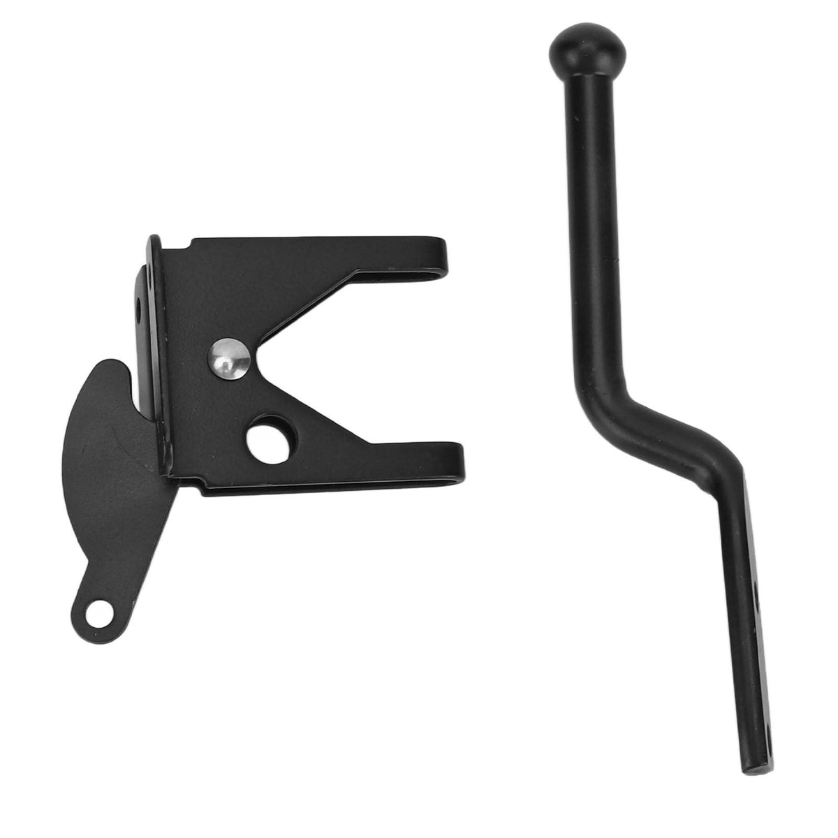 Black Door Locks Hasp Latch Carbon Steel Security Padlock Clasp for Sheds Closets Lockers