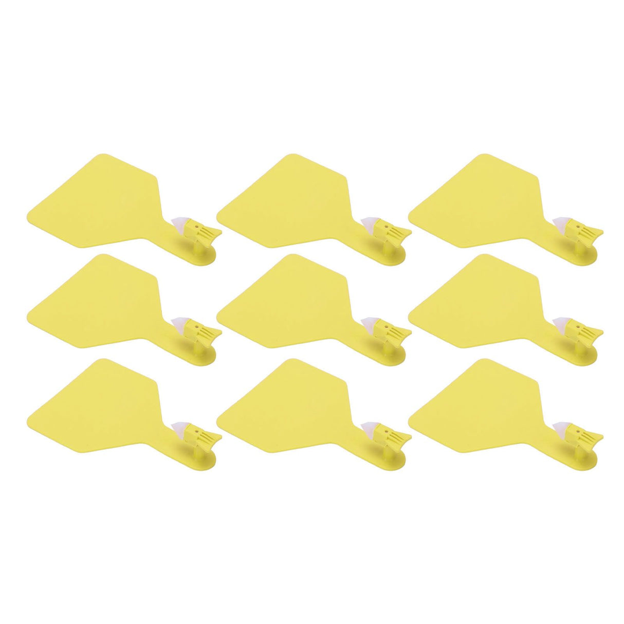 100pcs Blank Livestock Ear Tag Thickened TPU Reusable Animal Ear Label for Dairy Cattle Beef Cattle Yaks Horses Camels Yellow